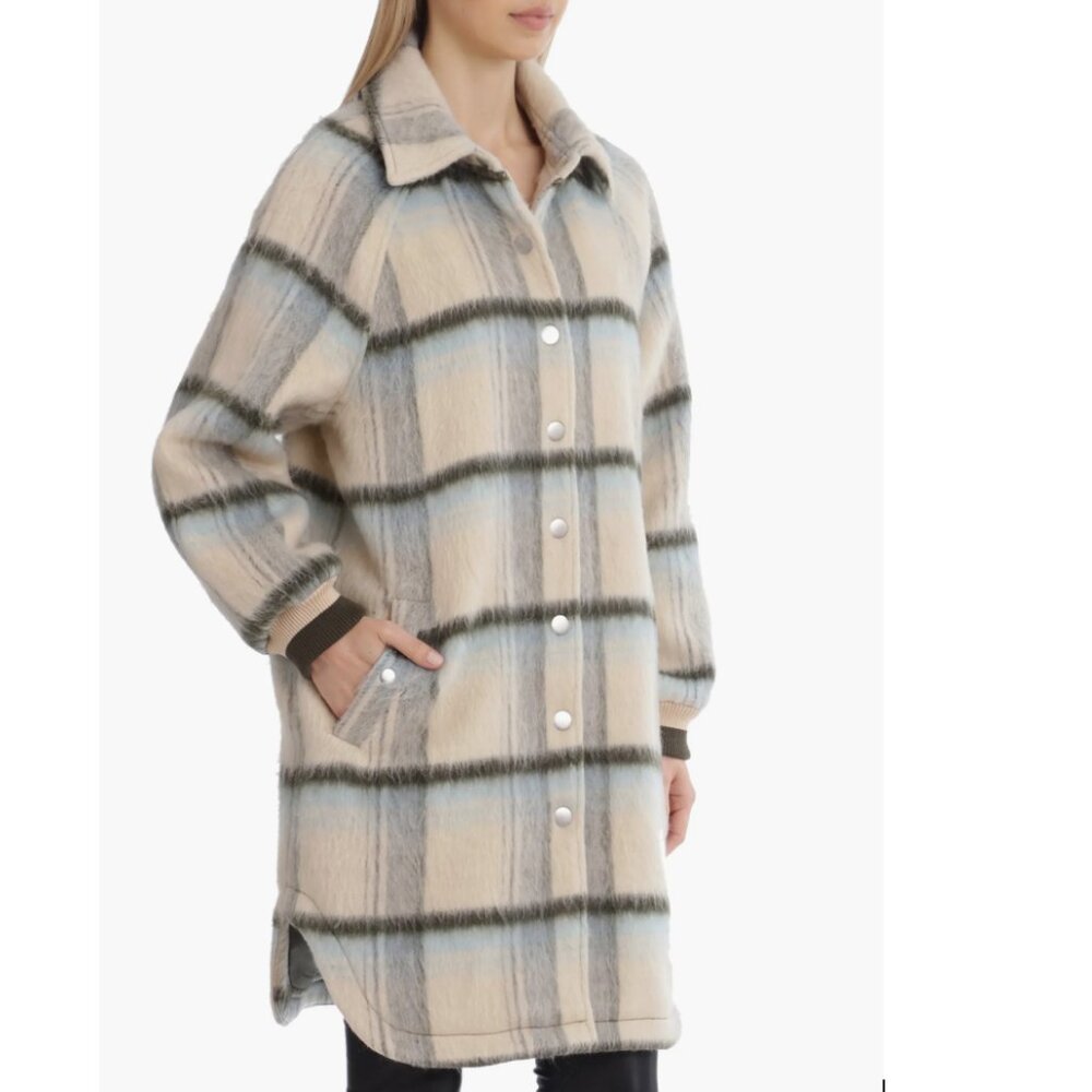 🌷🍂✨ Avec Les Filles‎ Cozy Brushed Plaid Longline Coat (NEW WITH TAG) 🌷🍂✨